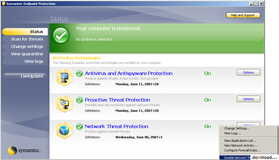 symantec windows 4 antivirus