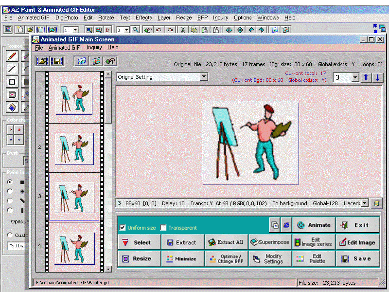 AZ Paint & Animated GIF Editor