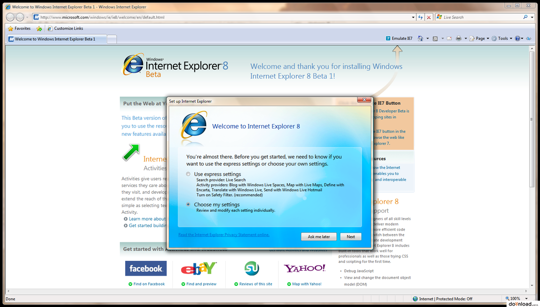 microsoft internet explorer 8 download