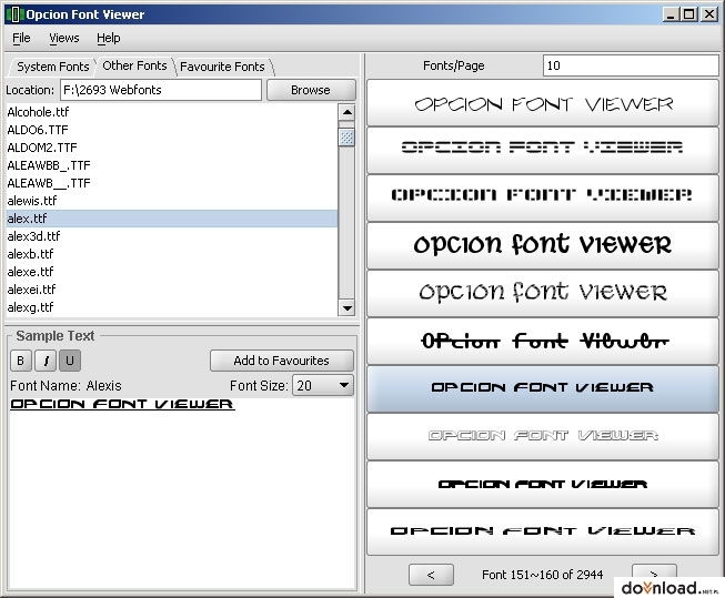 Font viewer