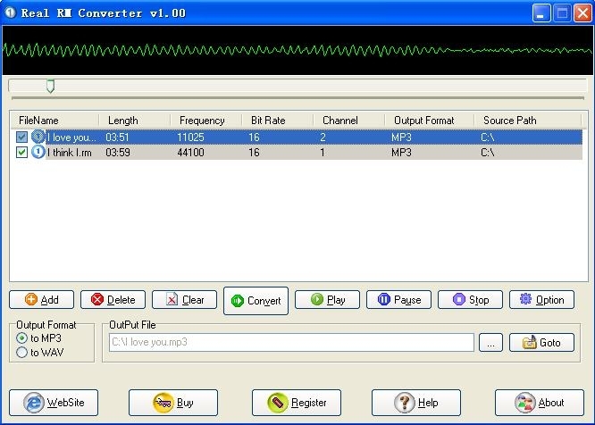 Real RM Converter  Audio converters and rippers