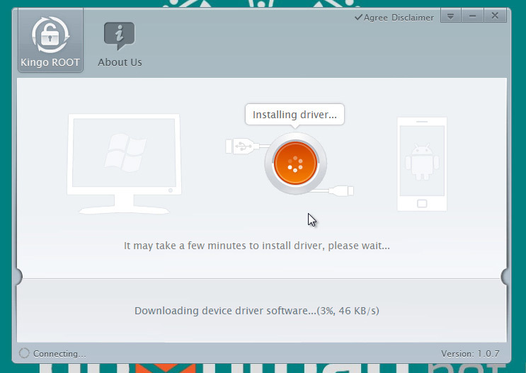 Kingo Android Root - installing drivers