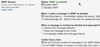 IMAP SETTINGS