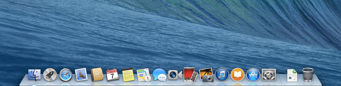 Dock panel in OS X Maverick