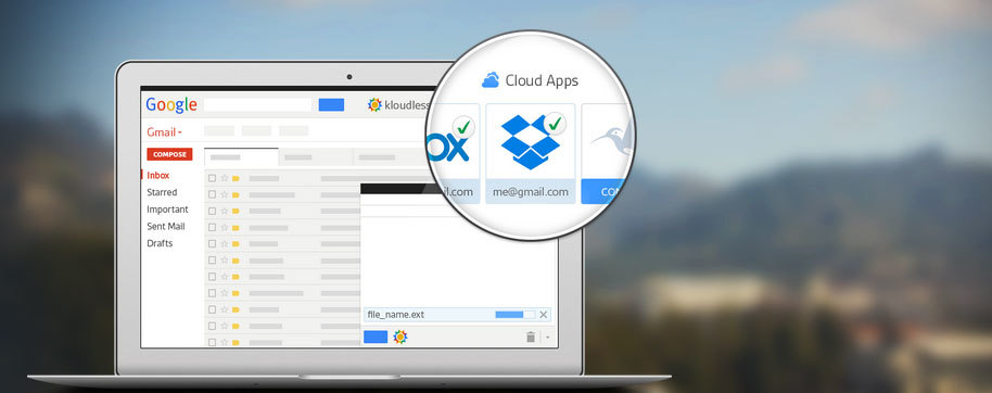 Kloudless - integrating GMail with cloud services